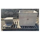 Good Concrete Cattle Waterer - Dbl Drinker