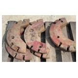3 Pairs of IH Half Wheel Weights