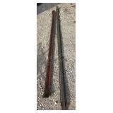 Pair of Fence Braces One Slight Bend