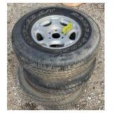 4 Bridgestone 265/75R16 On 6 Hole Chevy Rims