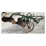 Antique IH 2 Bottom Plow On Steel