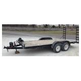 2007 JJN 17ft Dovetail Ramp Trailer - w/ Title