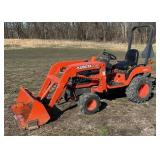 Kubota BX 2200 Tractor LA211 Loader 60in Mower