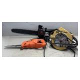 Corded Remington Chainsaw, B&D Sawzall & Circular