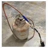 Brush Burner and Empty LP Tank