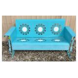 Metal Porch Glider - One Strap Broken