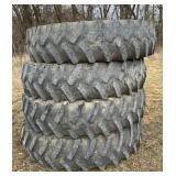 4 Firestone 480/80R46 Rear Tractor Tires, Solid