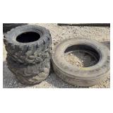 Dry 275/80R24.5 and Three Polaris Tires