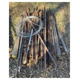 OFFSITE - Approx 35 Old Steel Post and L Channel