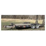 2004 Premier 16ft Equipment Trailer With 2ft