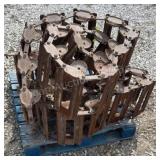 Set of Skid Steer Steel Tracks 10in Wide
