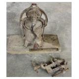 Damaged Mini Lard Press and Mini Leg Vise