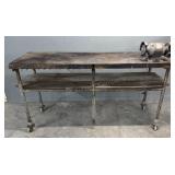 6ft Steel Top Workbench w/ Double Grinder