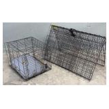 Pair Wire Pet Crates - Small and Large