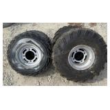 2 New 24x11-10 & 2 Used 22x9-10 Tires For