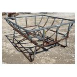 Tall Galvanized Hay Feeder