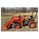 Kubota B7100 4X4 Loader Tractor - 835Hrs
