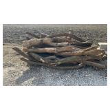 Around 20 Hedge Line And Corner Post