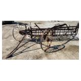 John Deere Steel Wheel 4 Bar Rake