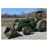 John Deere 2640 & Loader 4663 Hours