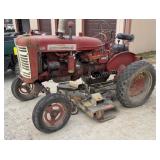 International 130 Tractor w/ Woods Belly Mower