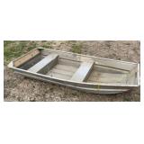 8ft Aluminum John Boat - 32in Wide at Base
