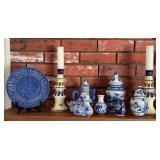 Group of Blue Decor