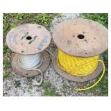 2 Partial Spools of Rope