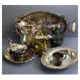 Silver Plate Tray, Water Pitchers, 1969 State