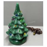 10in Ceramic Christmas Tree- Missing a Few Lights