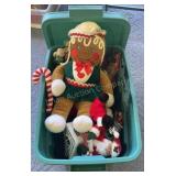 Rubbermaid Tote w/ Christmas