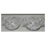 Cut Glass Cream and Sugar