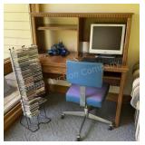 CD Rack Full & Computer Desk & Chair