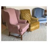 Three Wingback Chairs
