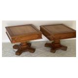 Pair of Maple Side Tables 16in Tall