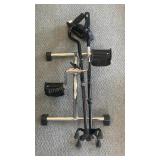 Pair of adjustable canes & sit down pedals