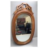 28in Walnut Hanging Mirror