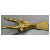 Cow Head Brass Boot Jack