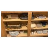 Plates & other glass ware with cook books