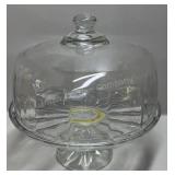 Heavy Glass Cake Stand w/ Cover