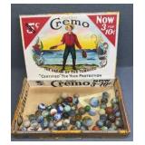 Good Marbles In Cigar Box