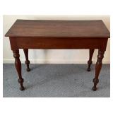 Walnut Lamp Table 39x19x28in
