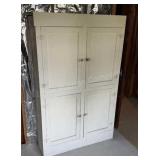 Painted 4 Door Pine Cabinet 58x13x61in