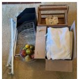 Clean Linens, Magazine Rack, Fruit in Bowl