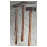 Pick axe, Axe, Sledge Hammer