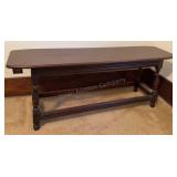 4ft Antique Wood Bench