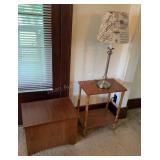 MCM 20in Lift Box,  Lamp and Table