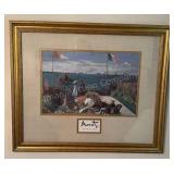 Monet Framed Garden At Sainte Adresse Print 21x25