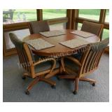 Chromecraft Table & Chairs 1 Leaf