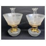 Nice Pr Bracket Lamps w/ Shades
